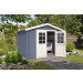  Outdoor Life Products | Tuinhuis Norah 275 x 230 | Gecoat | Platinum Grey-Wit 210283-01